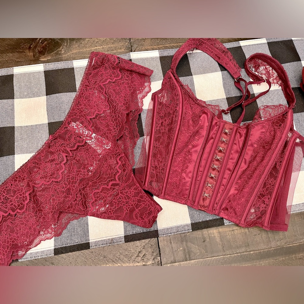 Victoria’s Secret Lace Corset & Panties